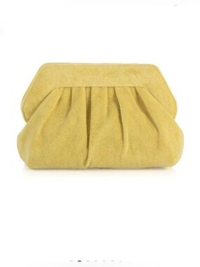 NWT Shiraleah Luna Yellow Terry Clutch